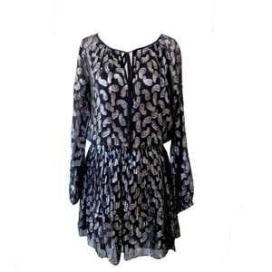 NWOT Michael Kors Silk Jacquard Paisley Dress